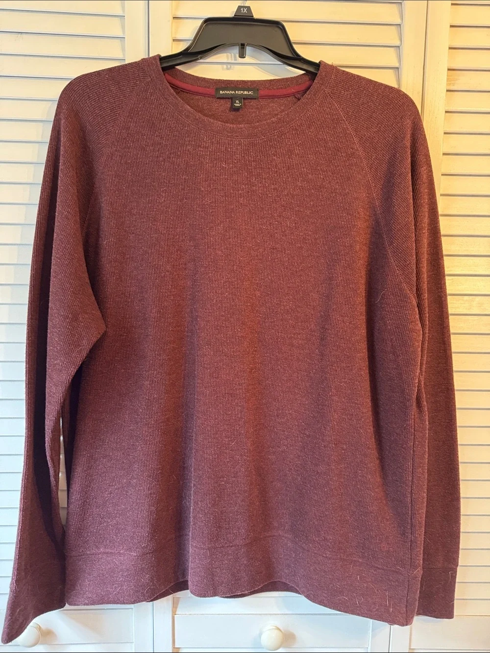 Banana Republic Men’s Crewneck Sweatshirt - Wine